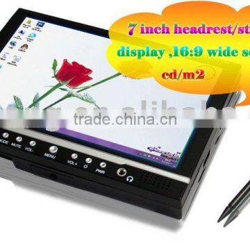 car displayer,7 inch monitor with screen,VGA for car pc