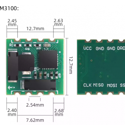 RM3100 Industrial Level Precision 3 Axis Geomagnetic sensor Magnetic Field Sensor Magnetometer 13156+13104+13101 Module For MCU