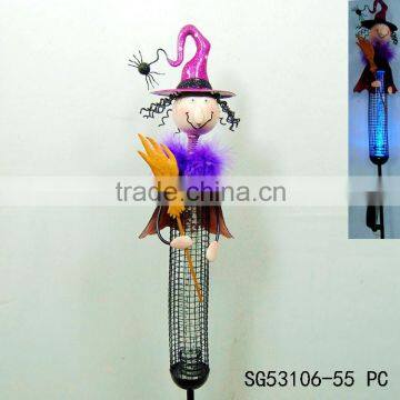 halloween witch figurines with colorful slow flashing light