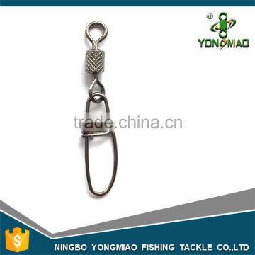 Impressed rolling swivel with insurance snap fishing tackle