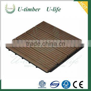 cheap and colorful wood plastic composite WPC diy decking