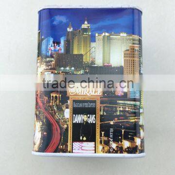 Beautiful House Coin Bank Tin Cans photo-3