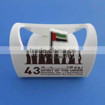 UAE National day 7 Chieftains and flag design soft pvc phone holder with phone