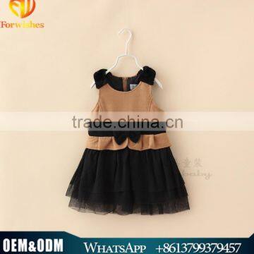 Whosale children dresses girl woolen winter dress baby girl tutu dress for 3-8Y