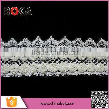 ladies chiffon flower lace trim