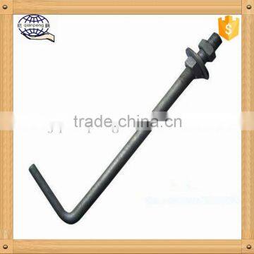 China made Zinc plated Galvanized J Foundation anchor bolt