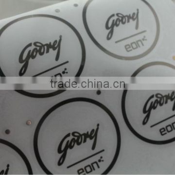 2014 custom metal logo mobile phone sticker