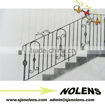 Indoor wrought iron staircase/indoor Iron Railing designs/Forged Iron Railing