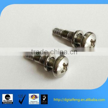 pan head cross electric appliance screws with spring washer