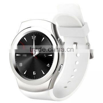 2016 winait newest round panel watch, women/men smart phone watch GSM with heart rate watch
