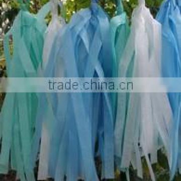 DIY Hanging Tissue Paper Tassel Garland for House Wall Deco