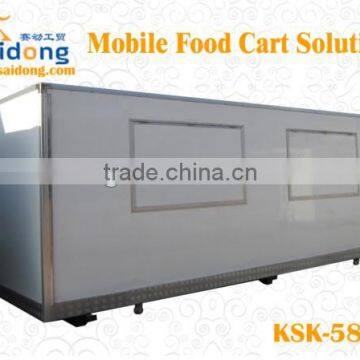 big window electric mobile food cart/hot dog cart/coffee cart design