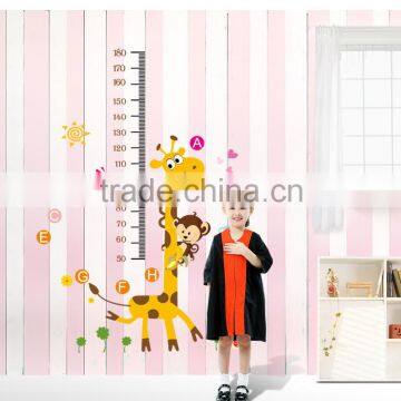 Removable Wall Stickers Environmental Kindergarten children's room decoration giraffe Height Stickers DIY Mural