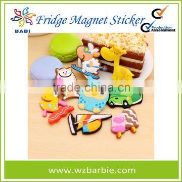 Cartoon Soft PVC Fridge Magnet Sticker For Promotional