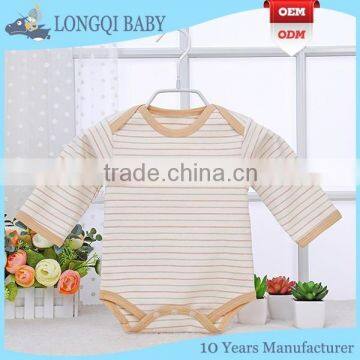 PF-MS-110 high quality color cotton material long sleeve baby spring bodysuits