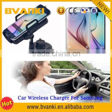 360 Rotation Car Holder Wireless car Charger Charging Pad for Samsung