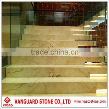 beige marble design stairs