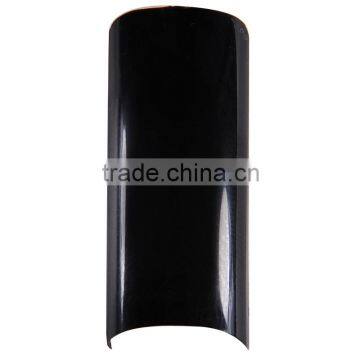 Black color Salon nail tips/artificial nails