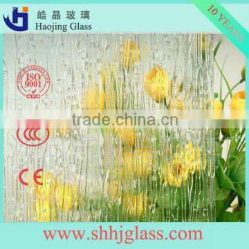 Shahe supply laminated glass for sale/figured glass for interior decoration