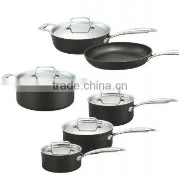 11PCS Forged Aluminium Non Stick Coating Hard Anodized Cook Set C1102