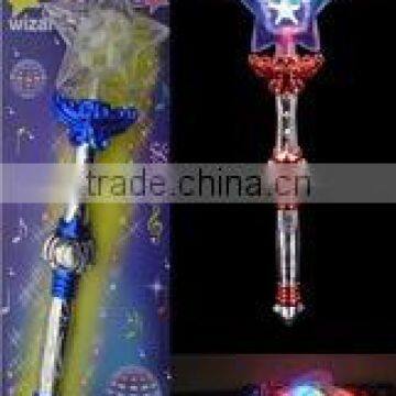LED Flashing Star Rotating Wand with Music