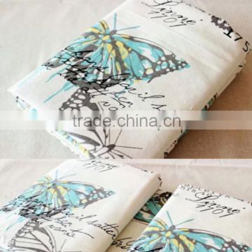 The butterfly printing design 100% Linen fabric Handmade fabric