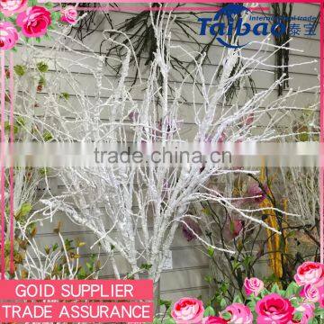 4" high quality decoration tree branches white tree branches artificial dry tree branches