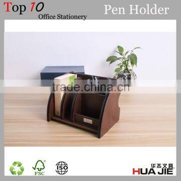 High quality desktop wooden pencil stand pencil box