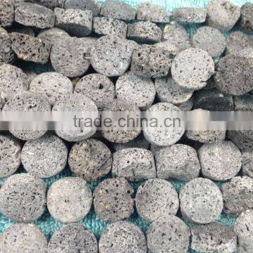 Natural Color Fluorite Rough Coins Beads photo-2