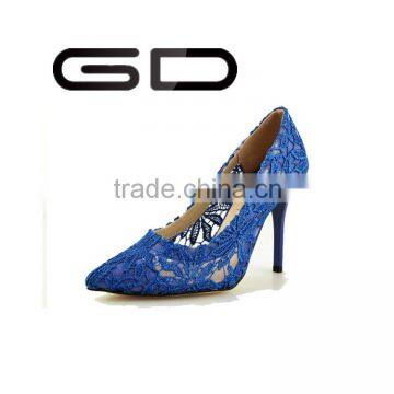 GDSHOE sexy daily high pump elegant lace shoes women comfortable working footwear