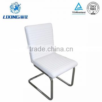 Stainless Steel Frame Synthetic Leather No Folded Restaurant Chair