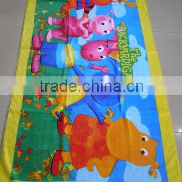 high quality cotton beach towel/reactive printed beach towels AZO free