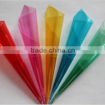 color printed pvc decorative self adhesive glass film,non adhesive building glass film