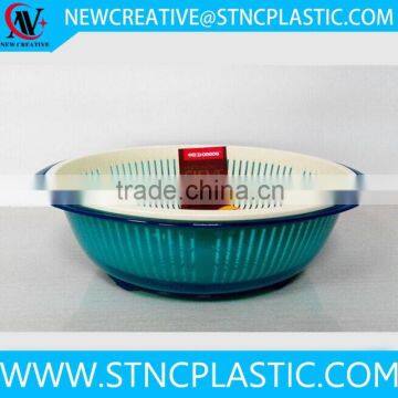 plastic kitchen sieve set with tray low price