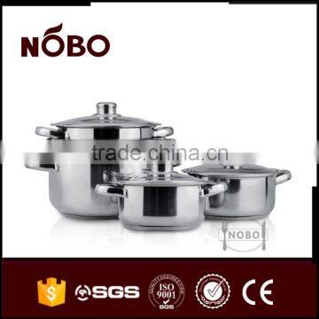 10pcs Stainless steel stock pot set wholesale