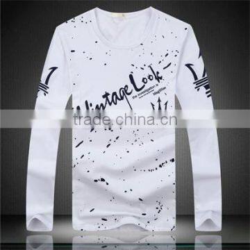 Cheap O-neck Cotton Mens Long Sleeve Tshirt photo-3