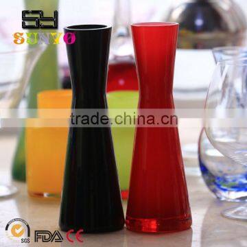 Handcraft Best Quality Black cheap Colored Glass Vases