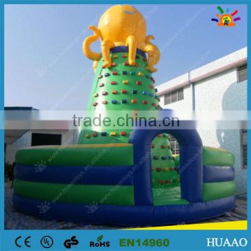 children's rotating inflatable climbing wall in water play equipment