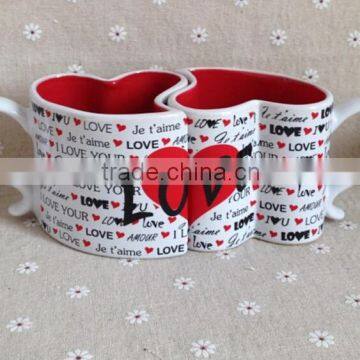 Popular Sale CHEL KLEIN Ceramic Mug With Heart-shaped and LOVE photo-4