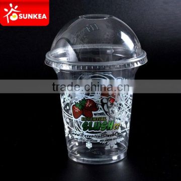 10ooz Sealable Plastic drinking Cup, transparent PP juice cup