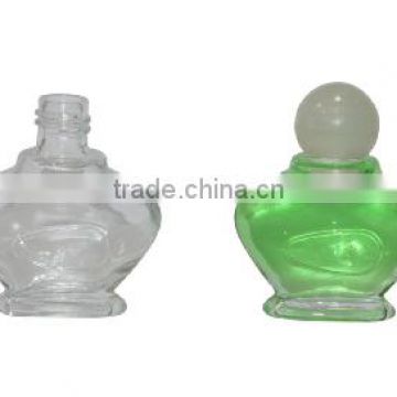 Transparent Cosmetic Diffuser Glass Bottle with glass ball lid