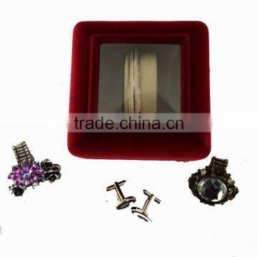 Wholesale Cheap Empty Velvet Watch Gift Box With Window,Gift Boxes For Watch. photo-3