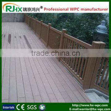 outdoor wood plastic deck floor covering for grooved deck board