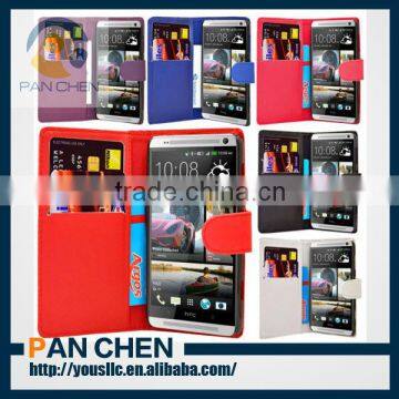[hot] 2013 Fashion Wallet Leather Case for HTC ONE MAX T6