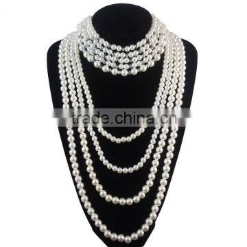 Jumbo Pearls Statement Necklace