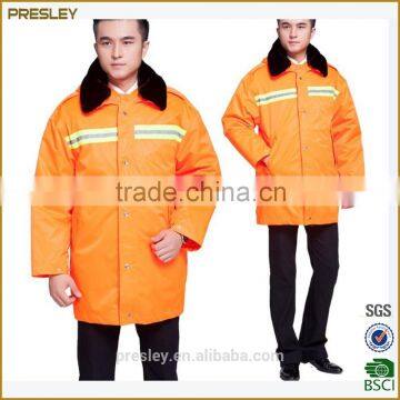 Winter Protection Reflective High Visibility Padded Traffic Uniform Jacket Man