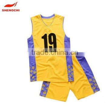 2015 High Quality 100% Polyester Basketball Uniform For Women