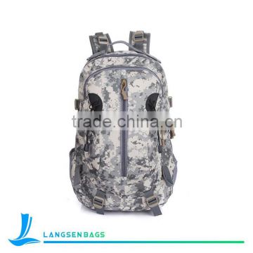 2016 factory large capacity outdoor camping camouflage backpack