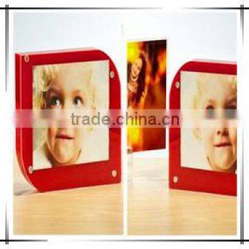 Two sides photo frame;Baby photo frame; Lastest photo frame; 5X5 magnetic photo frame; Picture photo frame; Magnetic photo frame