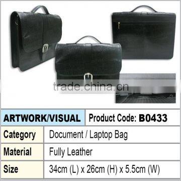 Leather Document Laptop bag